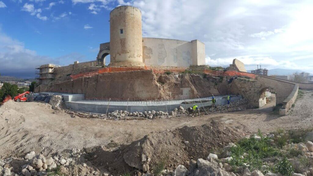 RESTAURACIÓN DEL ANTEMURAL A4 DEL CASTILLO DE ELDA